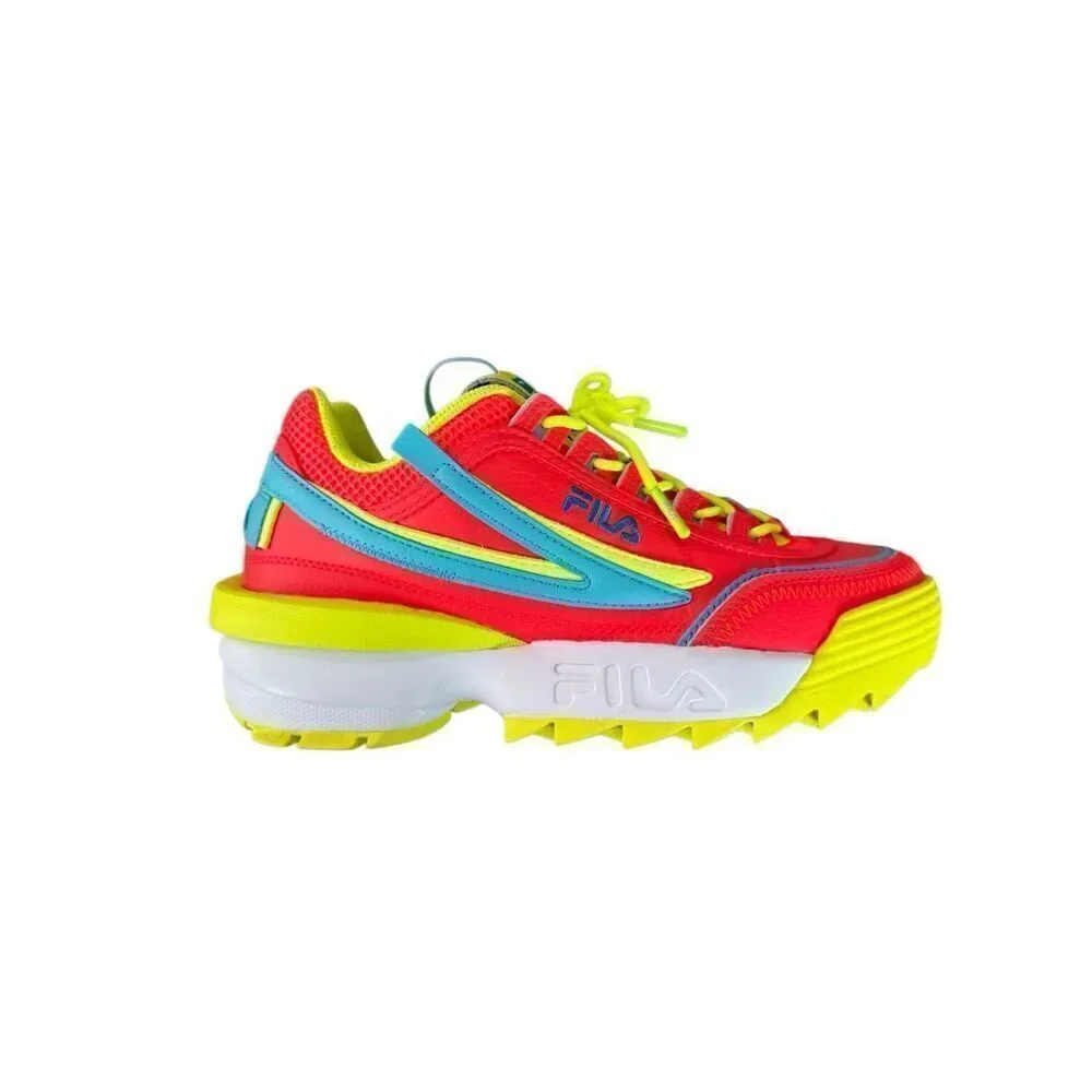 Fila Womens Multicolor Disruptor 2 EXP Mixed Media Sneaker Shoes Size 9.5